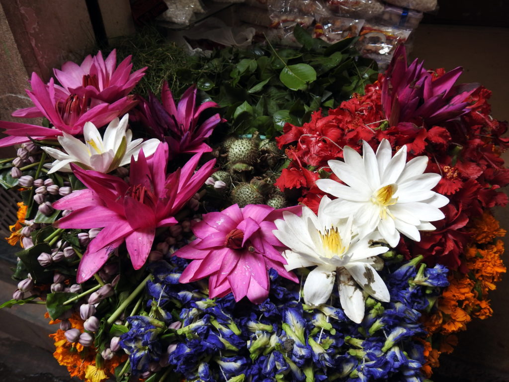 Flowers in varied hues for Kashi Vishwanath