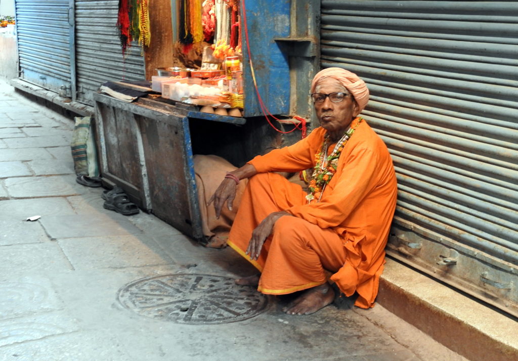 A sadhu is a common sight here - this one did not bat an eyelid being photographed! he seemed use to it.
