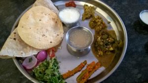 A traditional meal at Hangal
