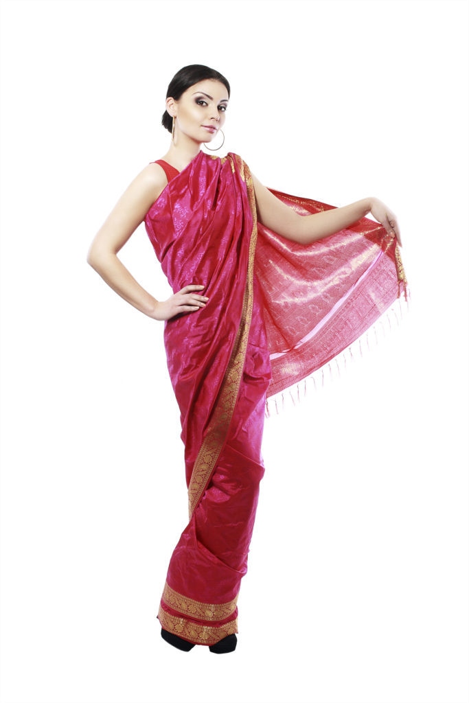 Pic courtesy: iShippo Full body traditional Indian beautiful fashion model girl in sari costume