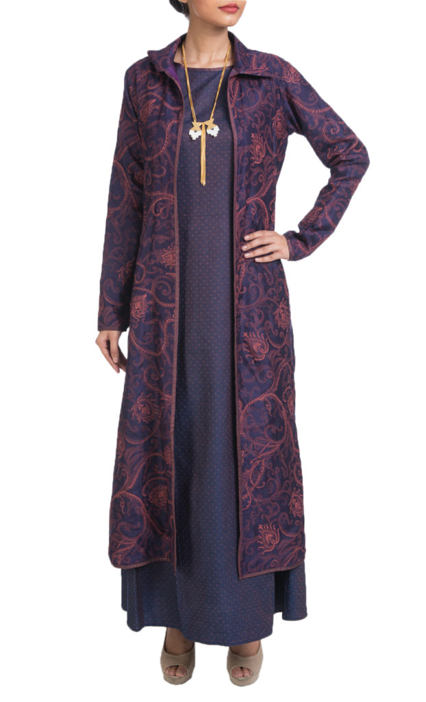 Denim Dress with a Reversable Jacket- Shruti Sancheti, Available at Shaadilogy.com