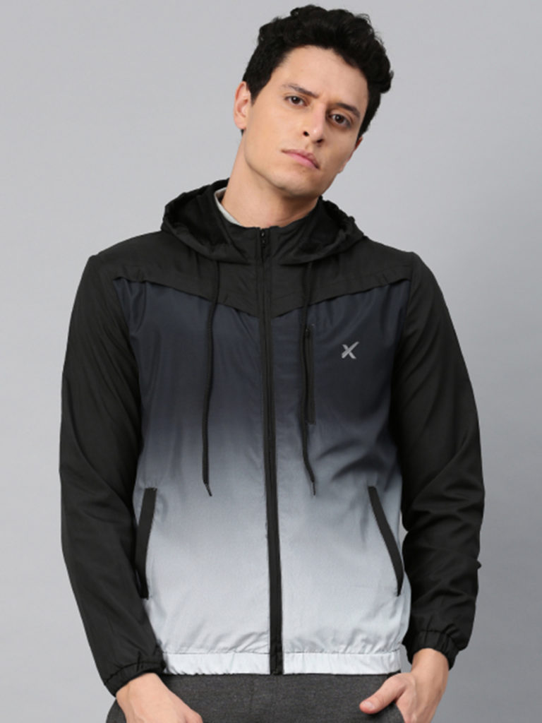 HRX by Hrithik Roshan Men Black Solid Hooded Sporty RAPID-DRY Jacket - Rs.2799