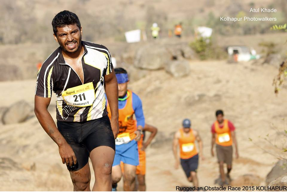 Chaitanya Velhal at Ruggedian obstacle Race