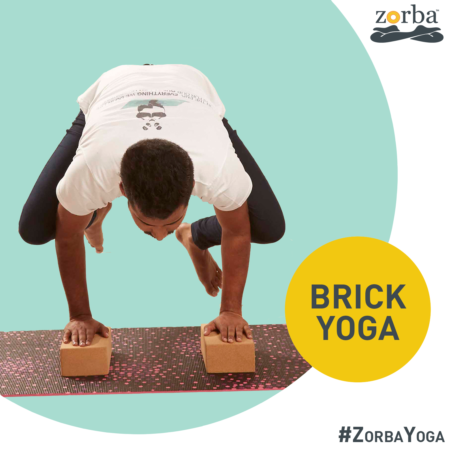 Brick yoga at Zorba