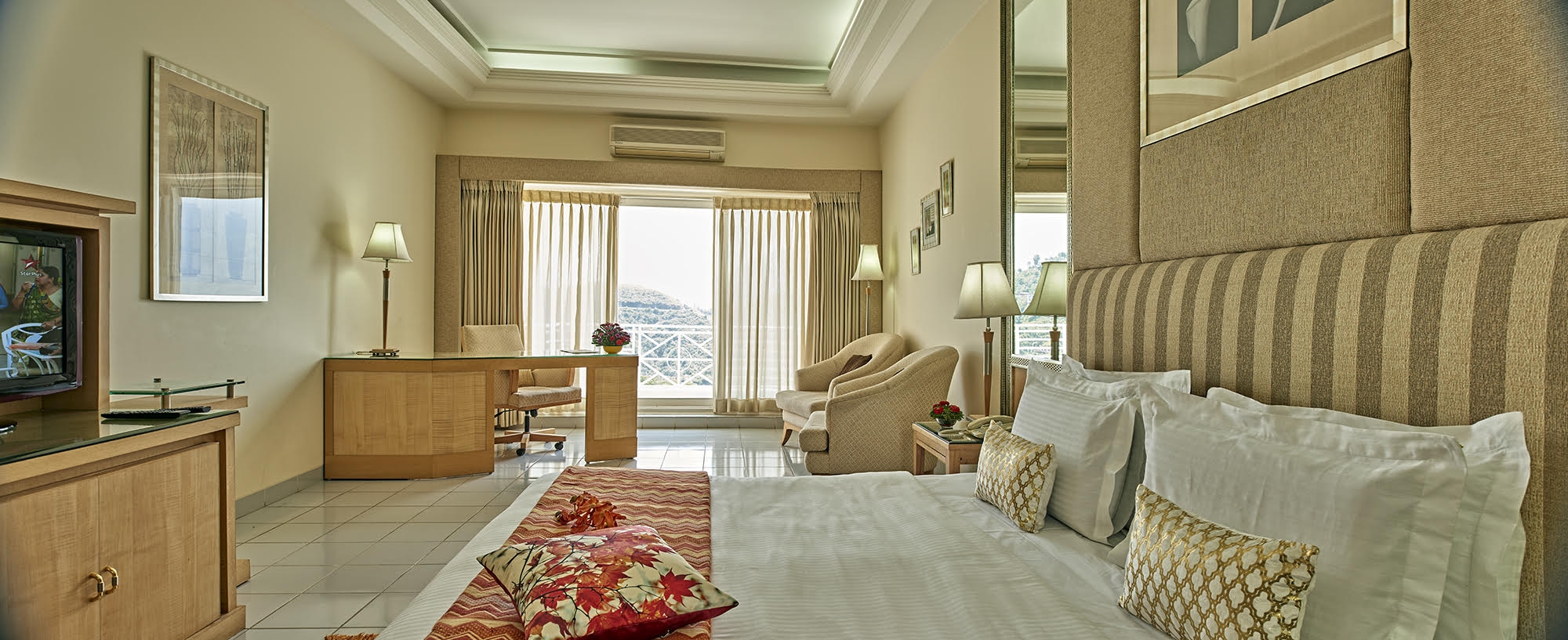 Comfortable rooms at the resort