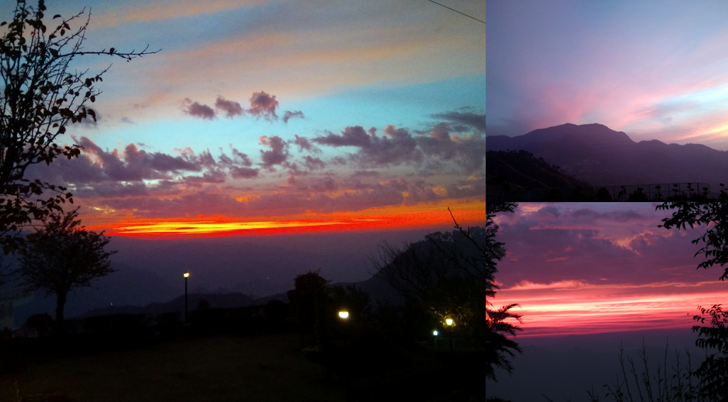 The many hues of the sky during the sunset