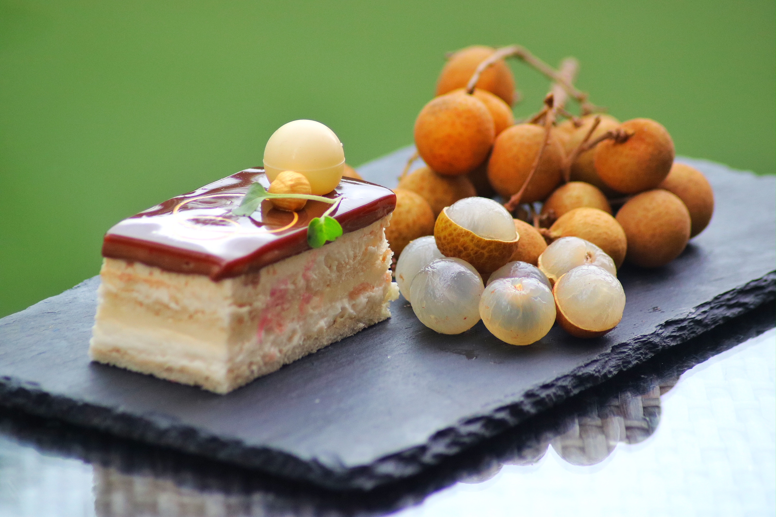 Desserts inspired by season's tropical fruits Lychee and Longan (Courtesy BBC)
