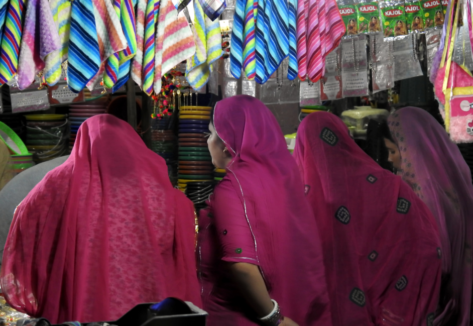 Women shopping in the local markets of Jodhpur