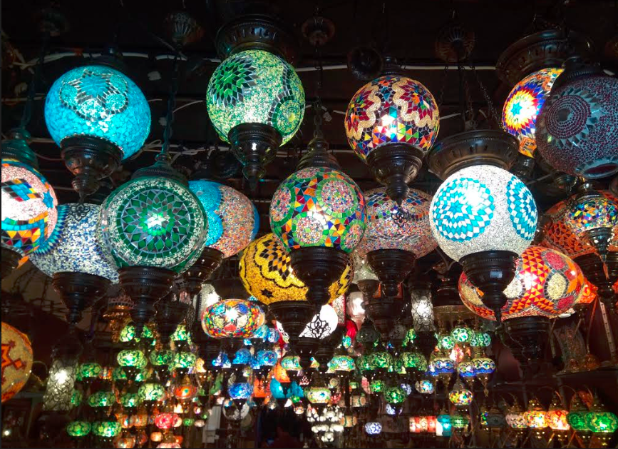 Traditional lamps in Souk