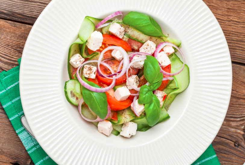 Cucumber and Tomato Salad with Herbs