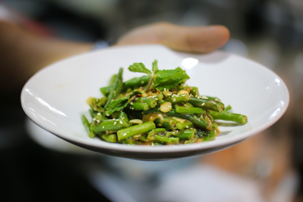 Warm Asparagus Avarekai and Green Beans - Toast & Tonic - Photo Courtesy Kunal Chandra