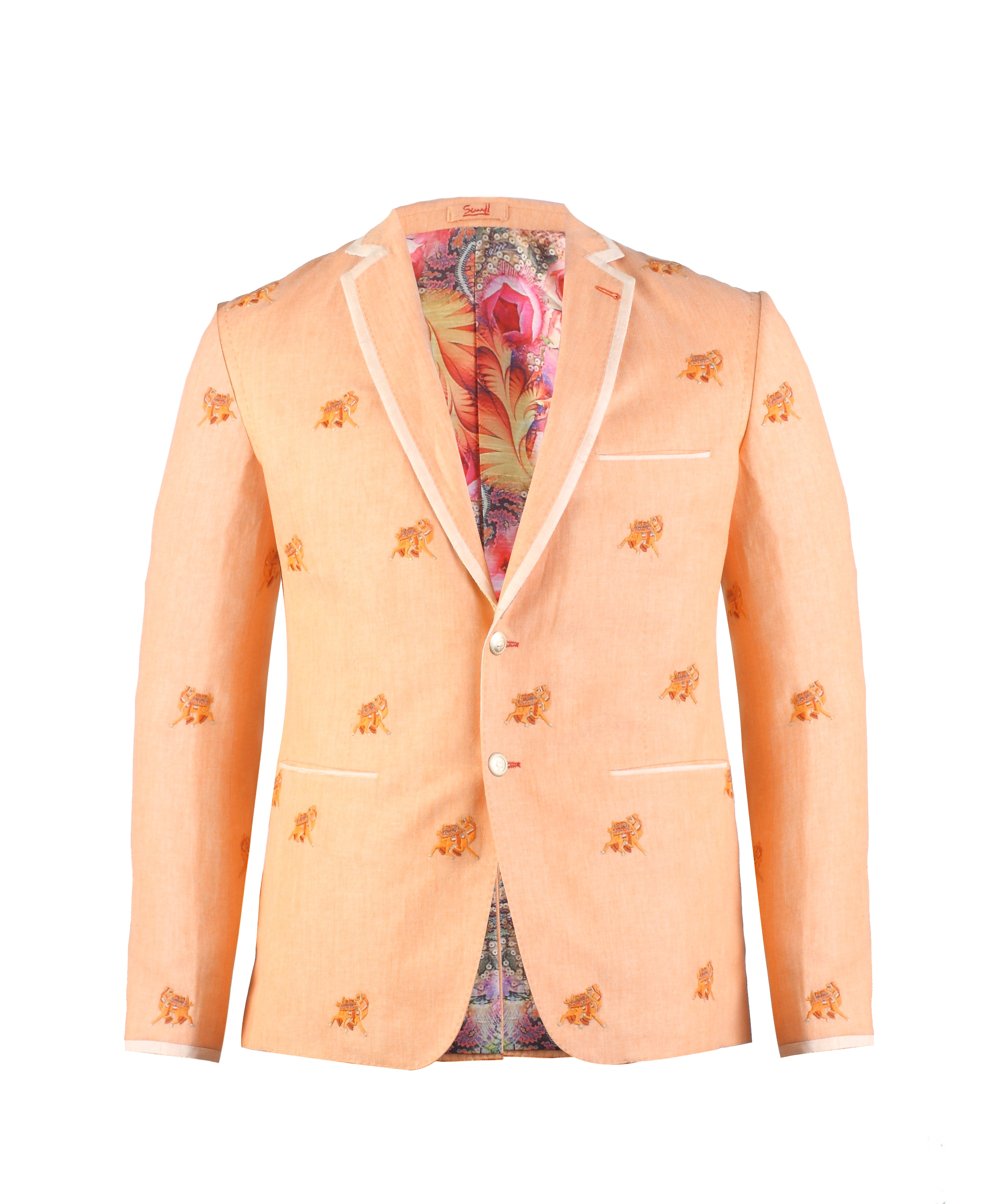 Figurative emroidered jacket- camel motif associated with wedding ceremonies from House of Sunil Mehra