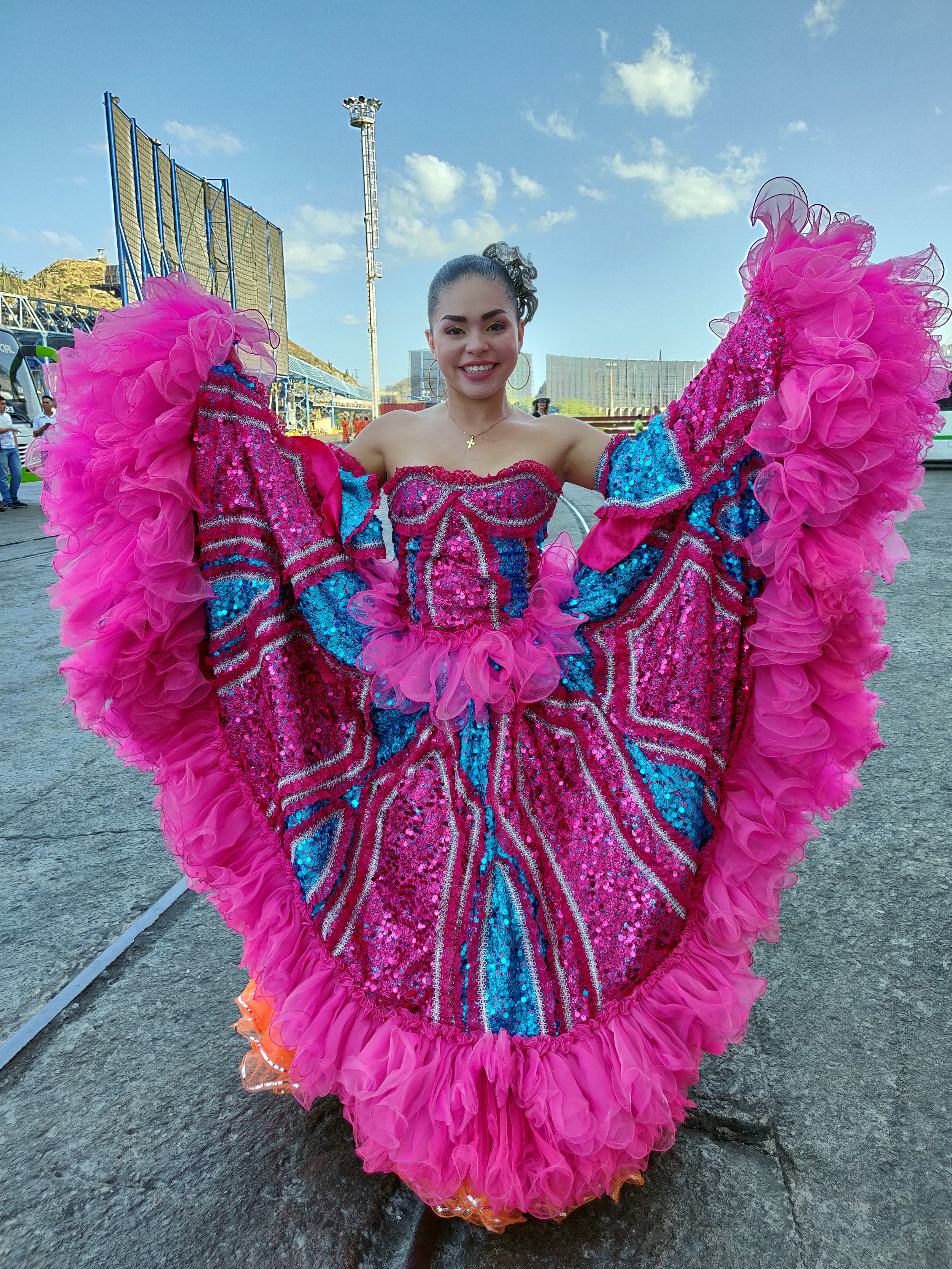 A local dancer at Santa Marta