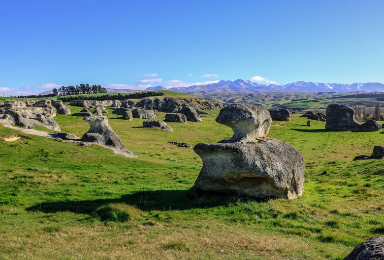 The Elephant Rocks, North Otago. PC- Tourism Waitaki