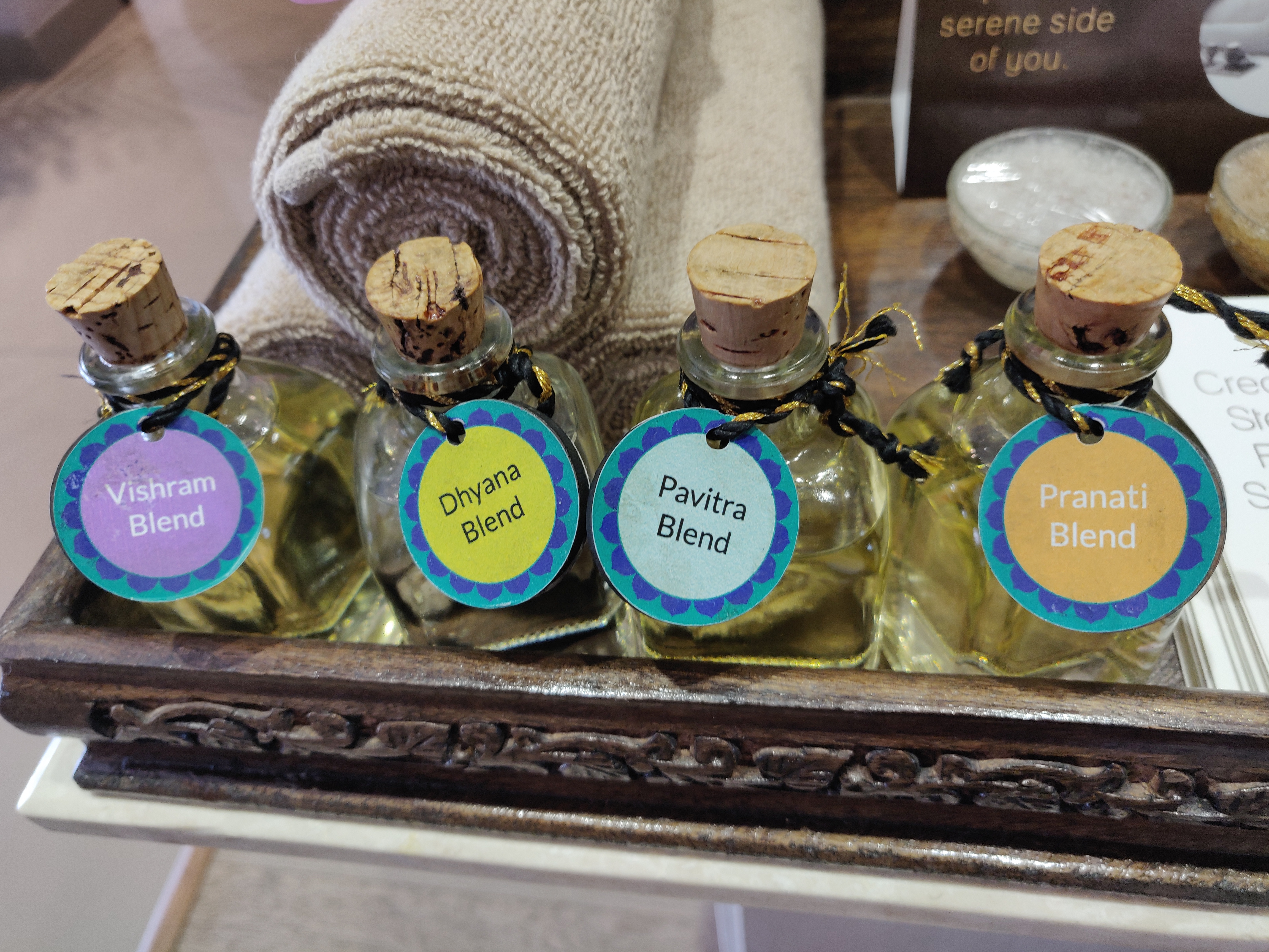 Oils used for the massage