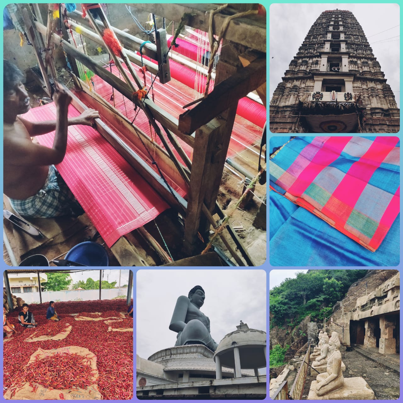 Amravati, Mangalgiri, Undavalli Caves and Guntur Chilli Market - experiences courtesy Novotel Vijayawada Varun