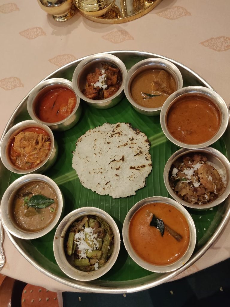 The vegetarian thaali