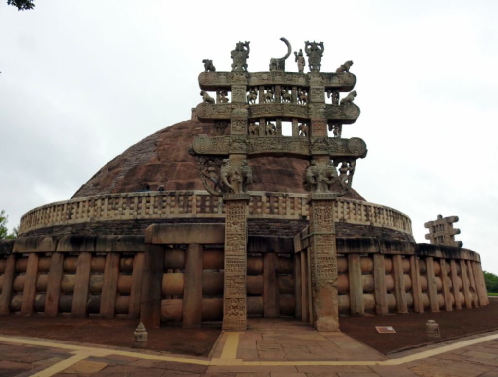 Stupa 1 at Sanchi a World heritage site in Madhya Pradesh