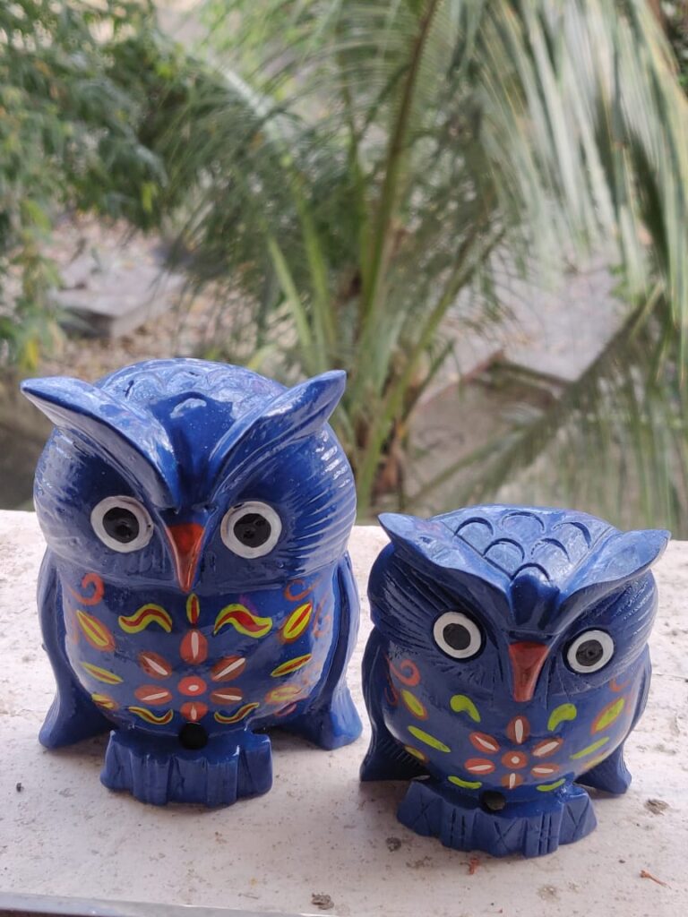 'The Majestic Blue Owl Pair'