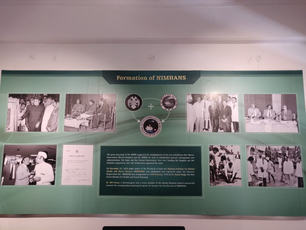 Infographics at the NIMHANS Heritage Museum