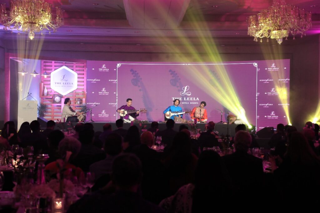 Amaan and Ayaan Ali Bangash performing at the launch event of Icons of India by The Leela