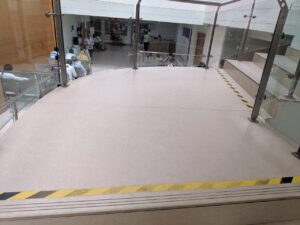 KalingaStone Marble floor & staircase at Manipal Hospital, Jaipur _Classic Marble Company