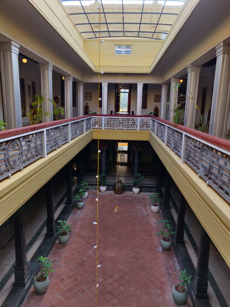 The central courtyard at CGH Visalam