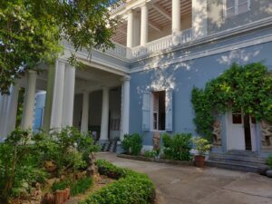 One of the buildings in the French quarter of Pondicherry
