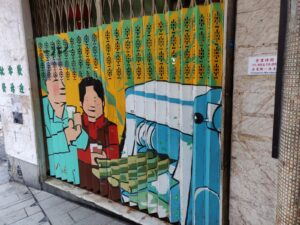 Street art in Hong Kong Central