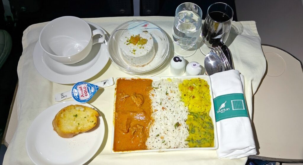 Business class aboard SriLankan airlines 