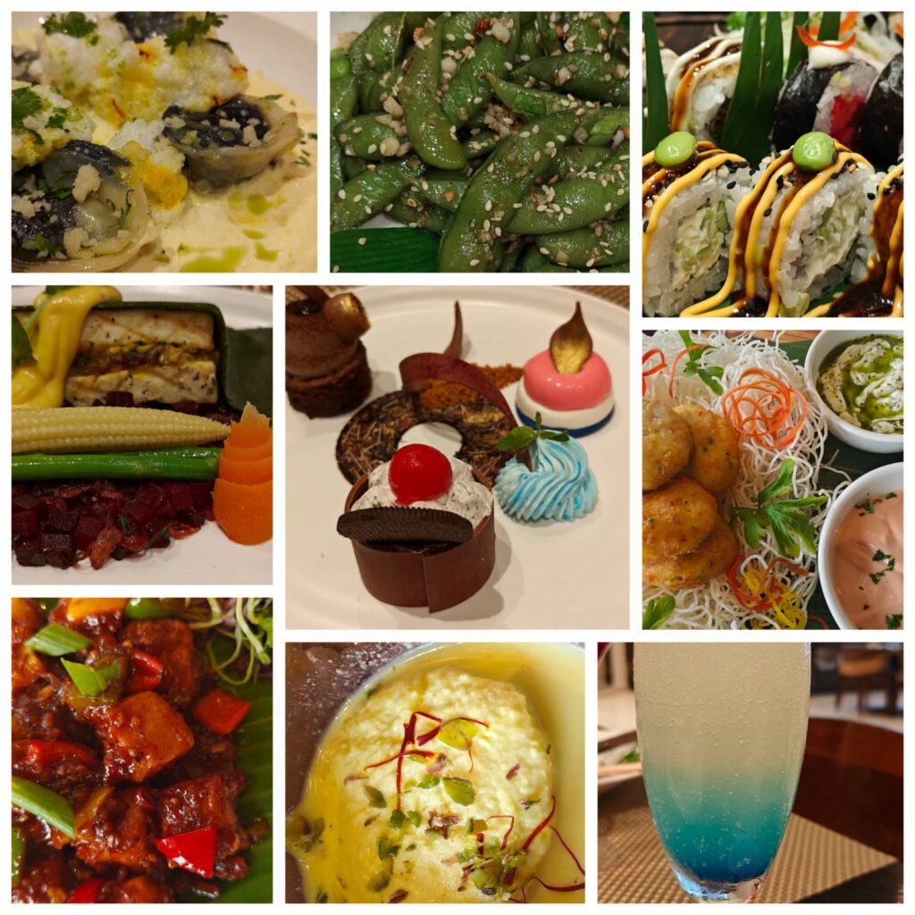 The food at Ananta Spa & Resort