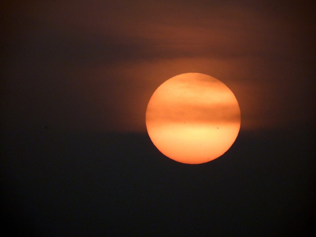 The sunset captured at Ananta Spa & Resort