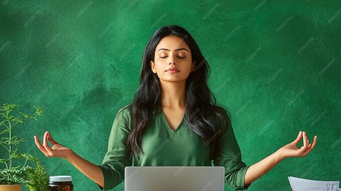AI generated work life balance image
