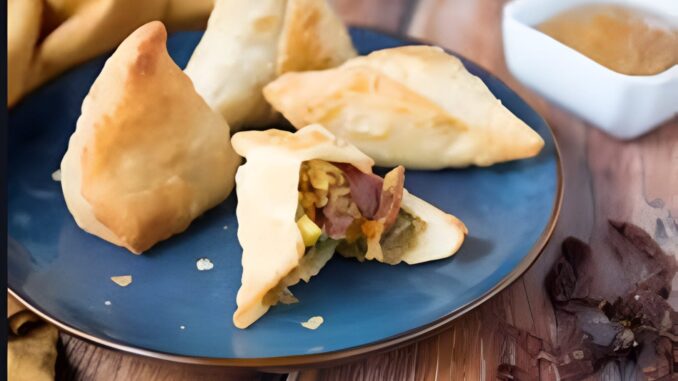 Sundried Tomato, Ricotta and Spinach Patti Samosa by Chef Abhinav Rustagi - Executive Chef at The Connaught, New Delhi.