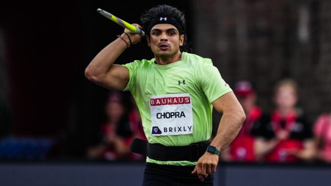 Neeraj Chopra in the Stockholm Diamond League_June 2022