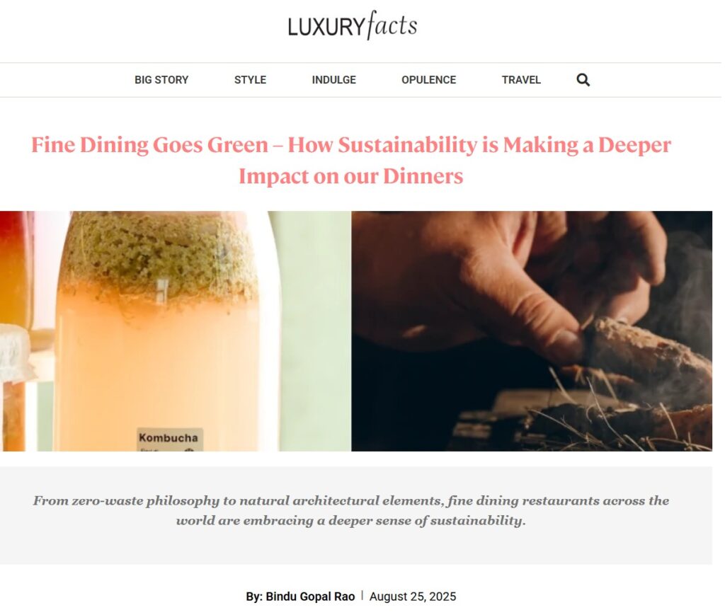 Sustainability in Fine Dining
