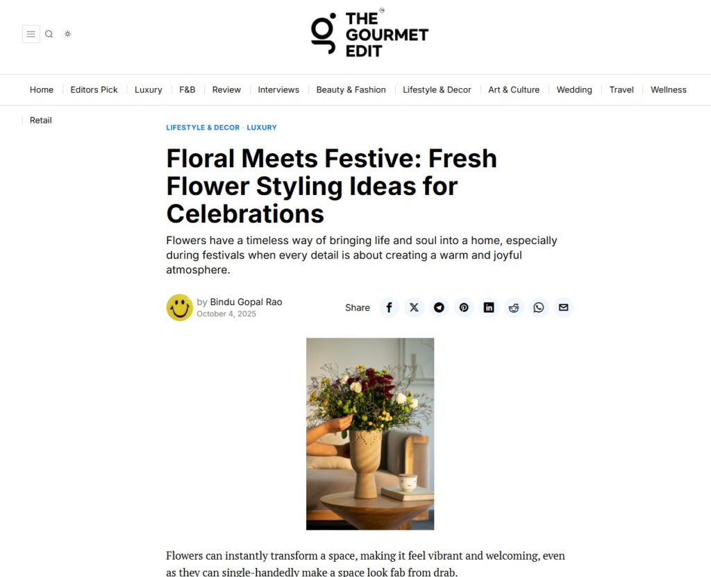 Flowers in Home Decor