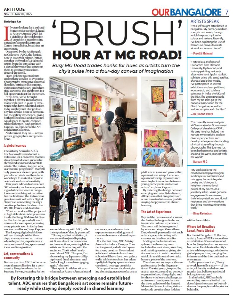 Art Bengaluru Collective (ABC) goes national with its first ArtistryAnnual-2025