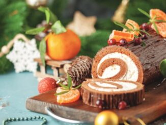 Avocado and Chocolate Yule Log