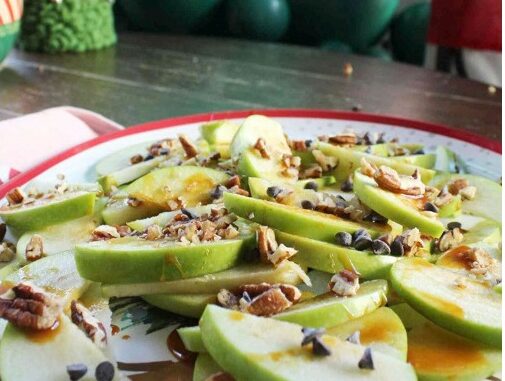 Caramel and Pecan Loaded Apples