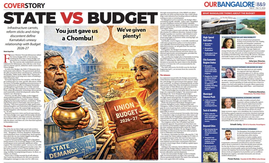 Bangalore and Budget 2026
