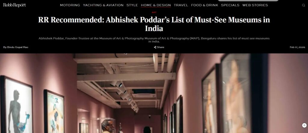 Abhishek Poddar's List of Must-See Museums in India