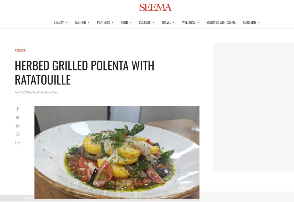 Herbed Grilled Polenta with Ratatouille