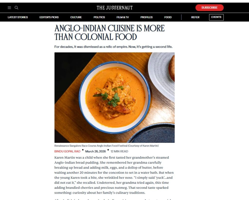 Anglo Indian cuisine