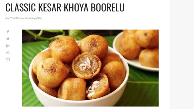 Classic Kesar Khoya Boorelu